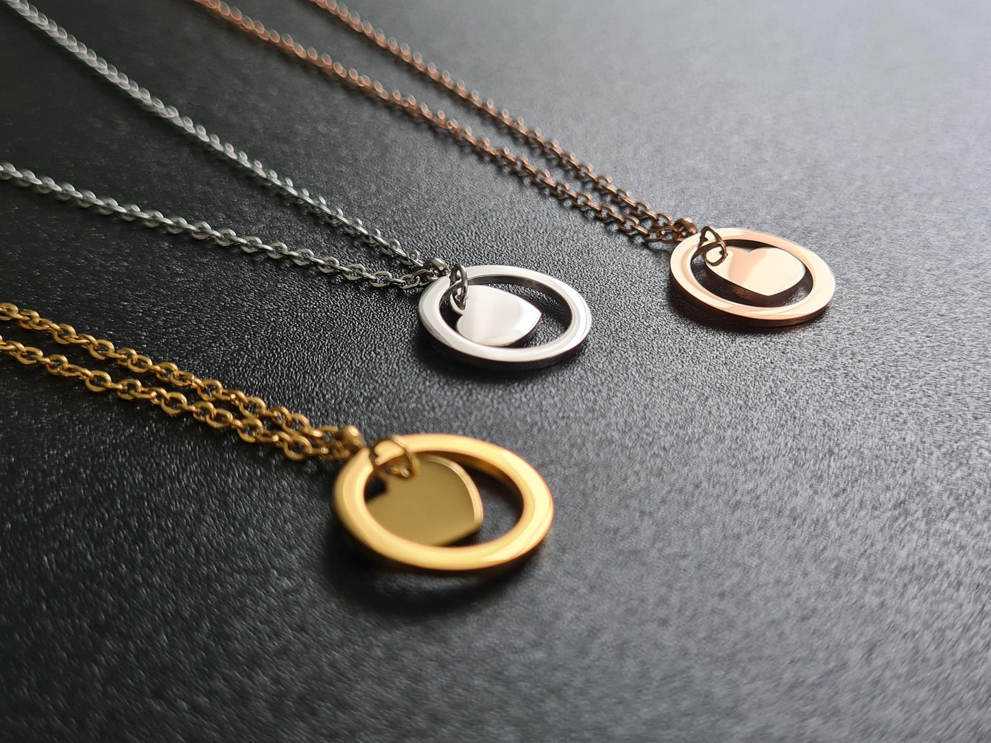 Collier coeur pendant de 15mm