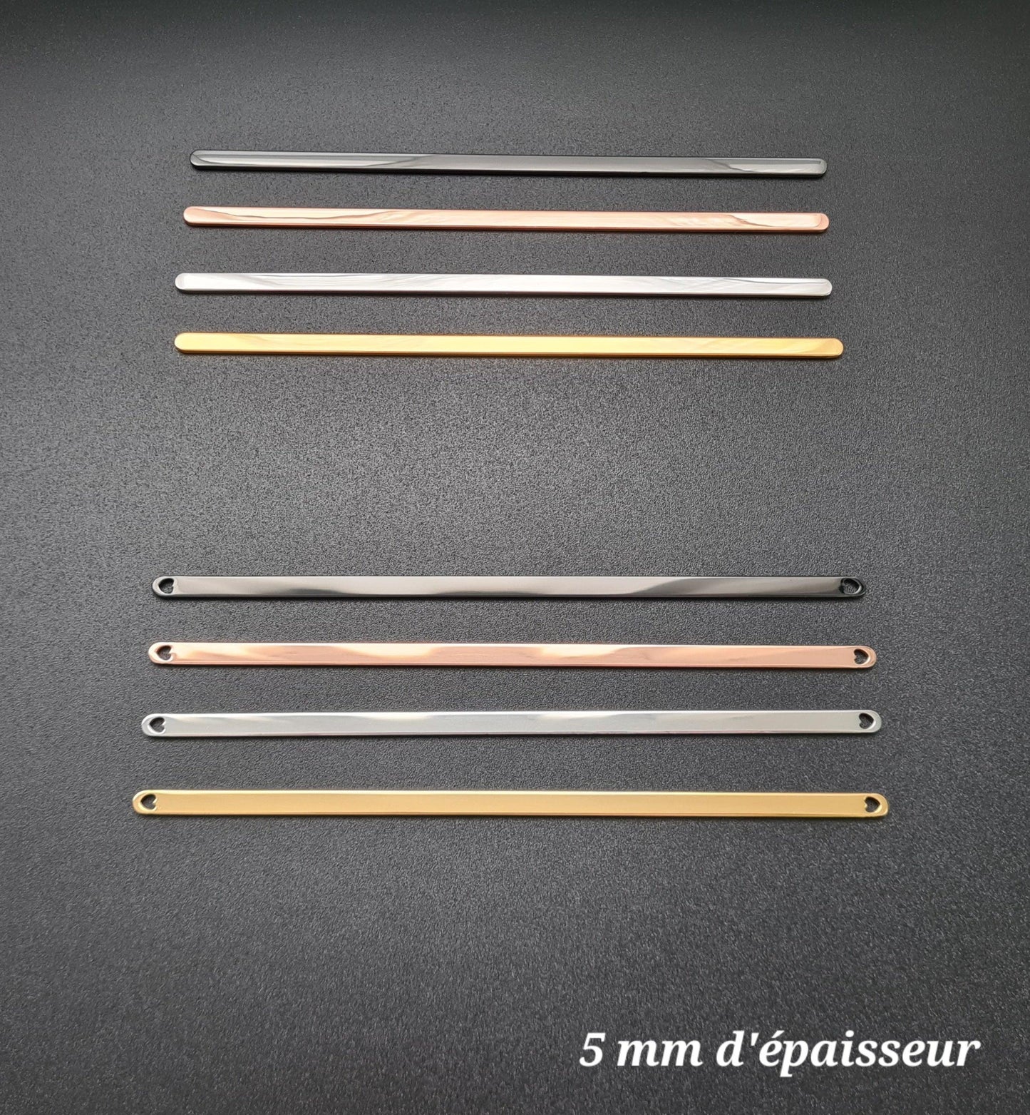 Bracelet manchette de 5 mm d'épaisseur à personnaliser