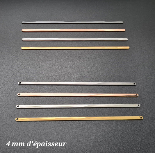 Bracelet manchette de 4 mm d'épaisseur à personnaliser