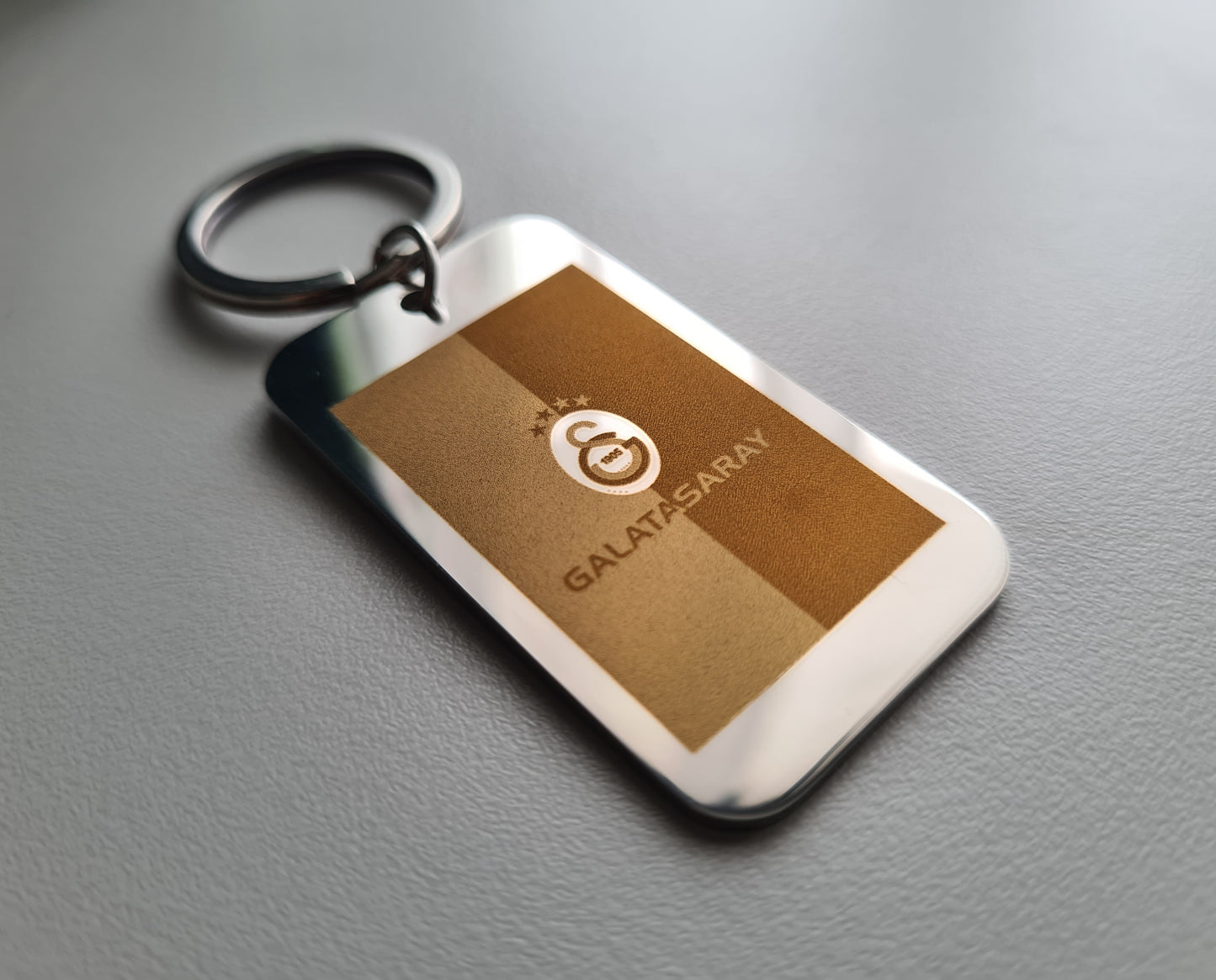 Porte clé rectangle de 5x2,8 cm à personnaliser
