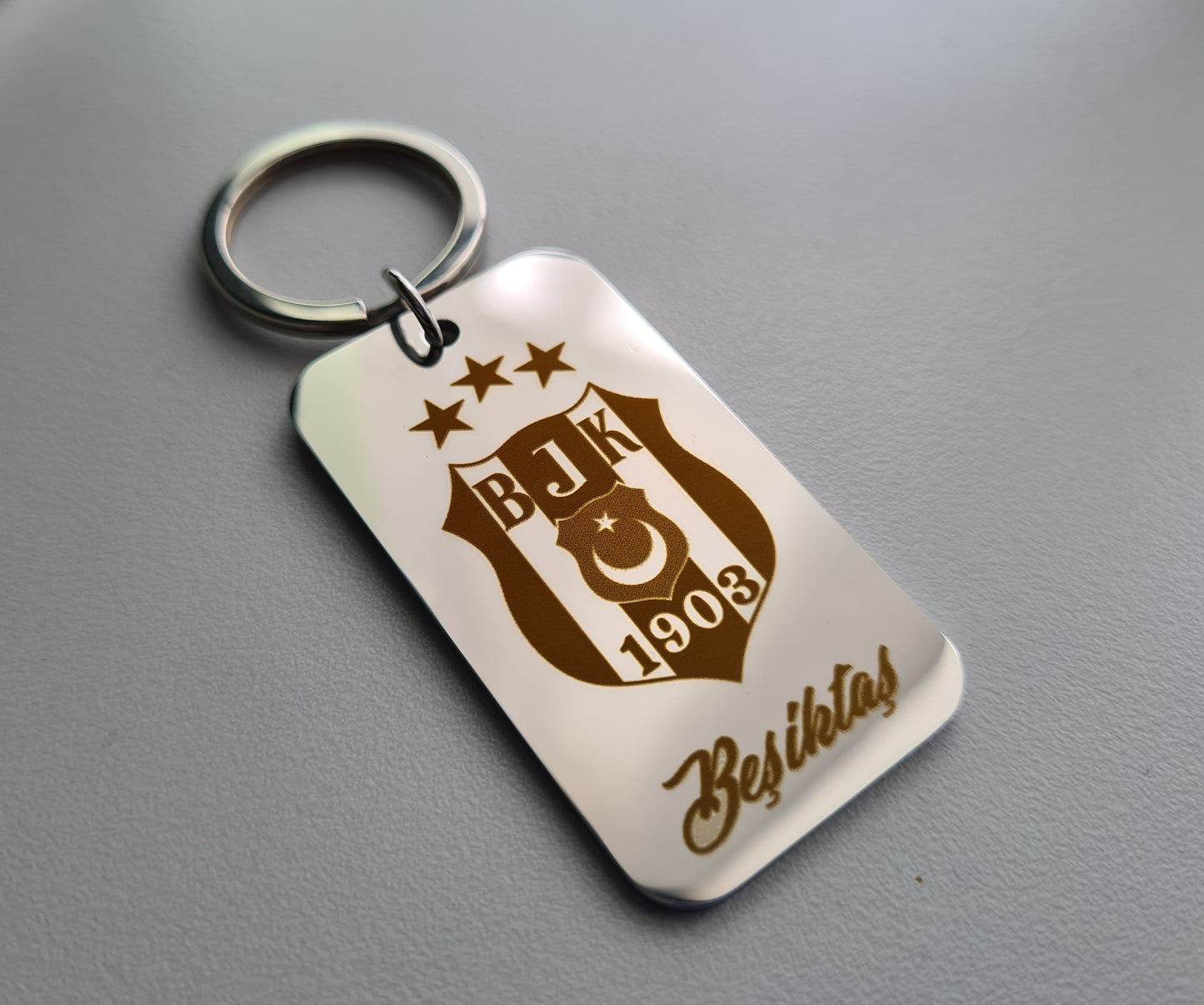 Porte clé rectangle de 5x2,8 cm à personnaliser
