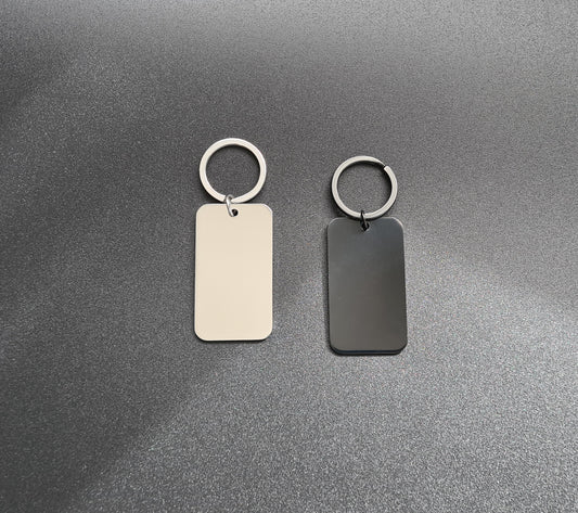 Porte clé rectangle de 5x2,8 cm à personnaliser