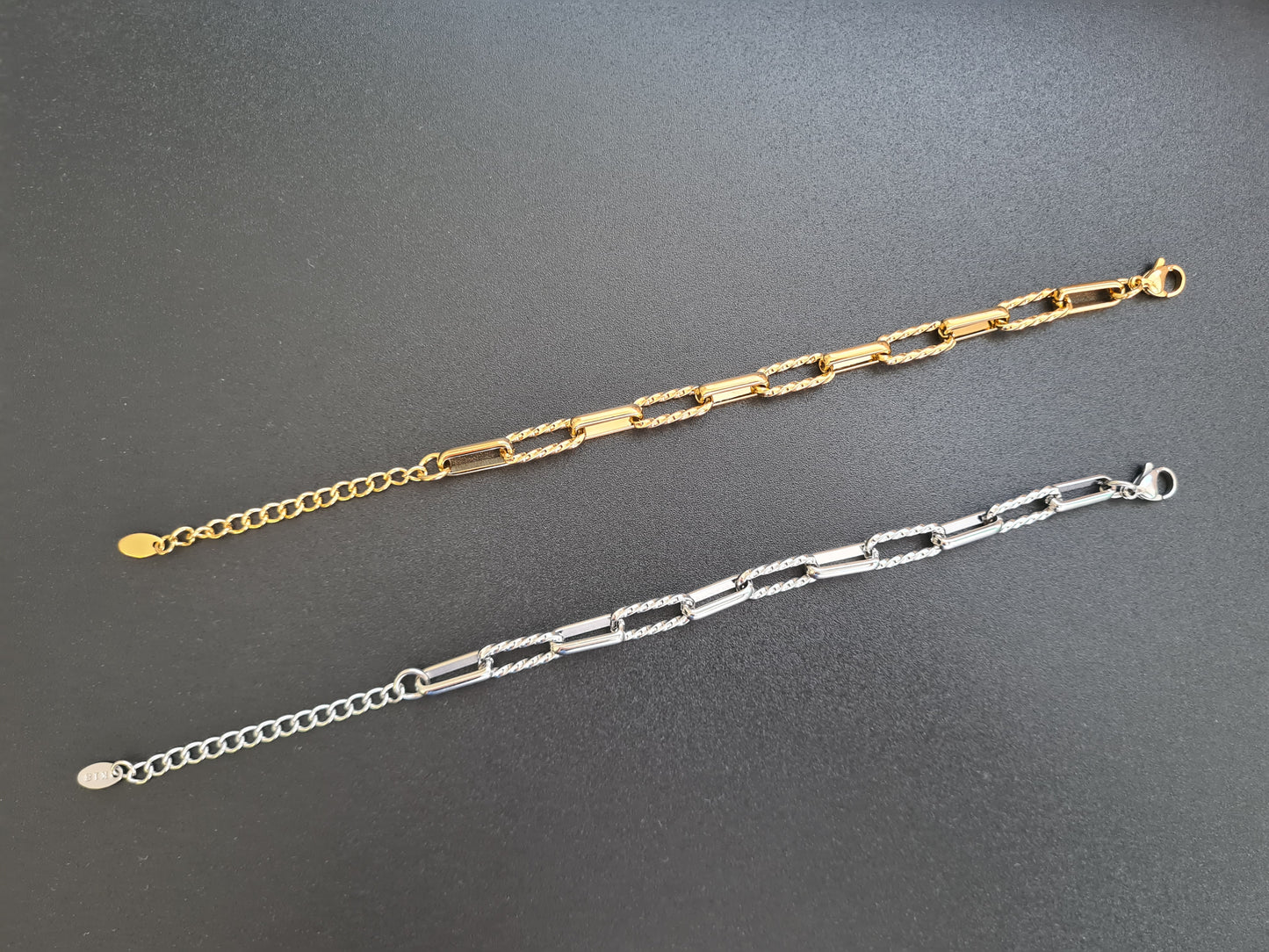 Bracelet maille 1 vague sur 2