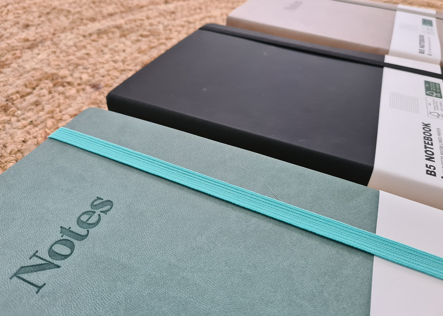 Cahier de notes B5 avec couverture souple et élastique