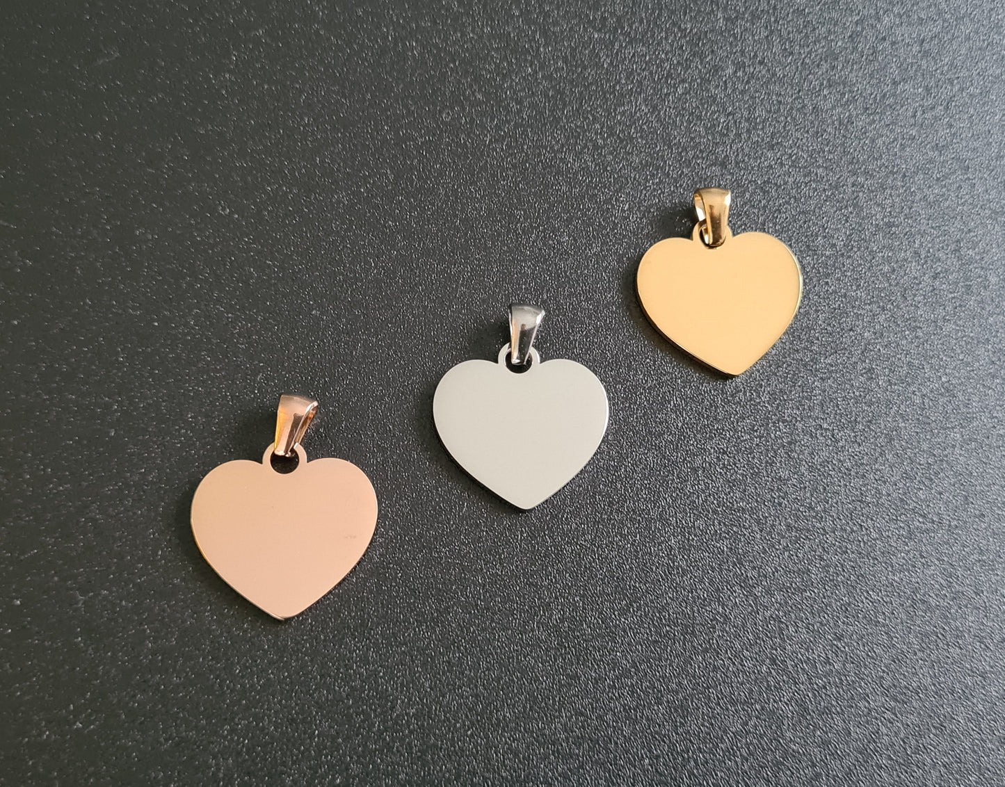 Breloque ou Pendentif coeur de 20x20 mm