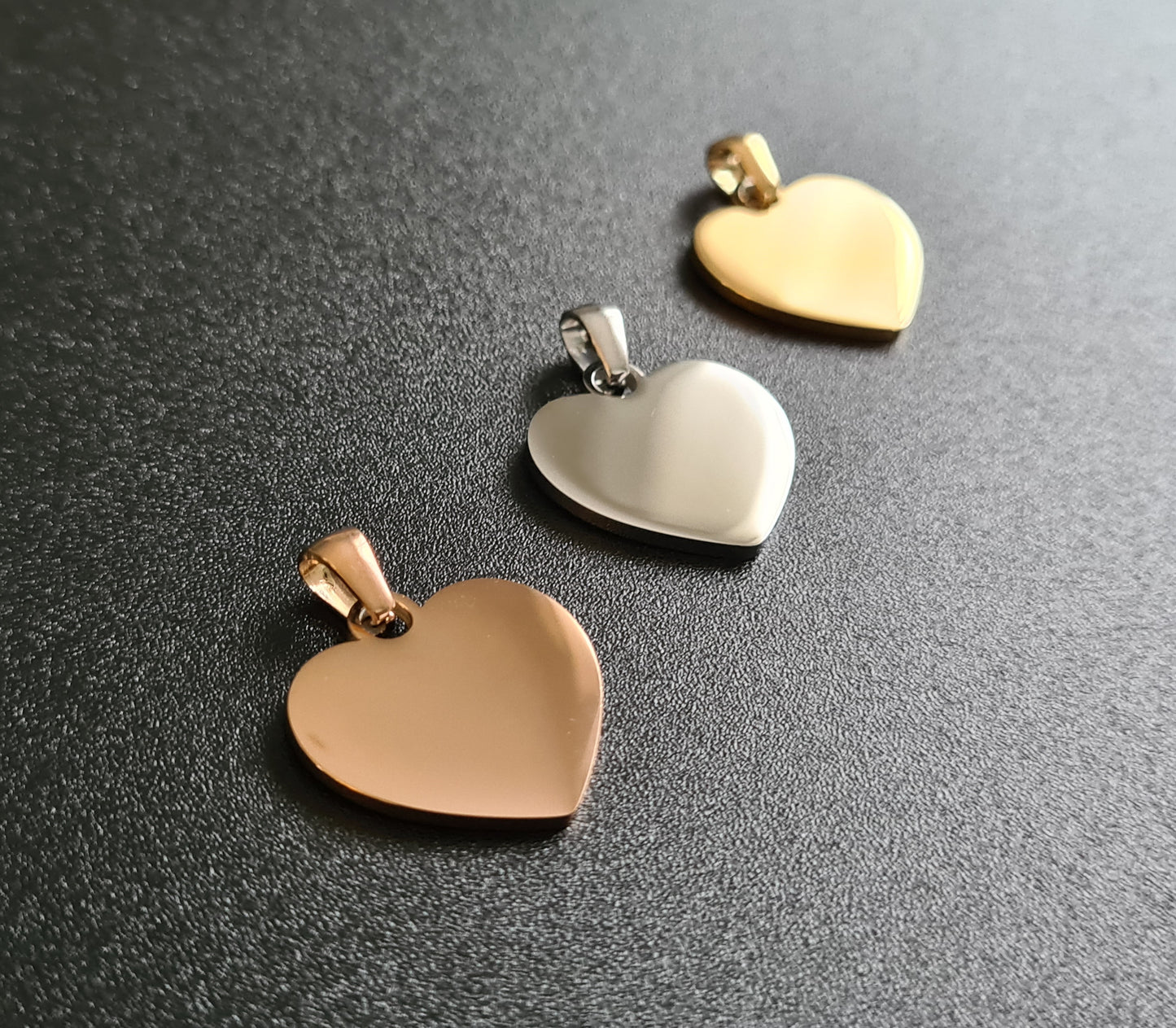 Breloque ou Pendentif coeur de 20x20 mm