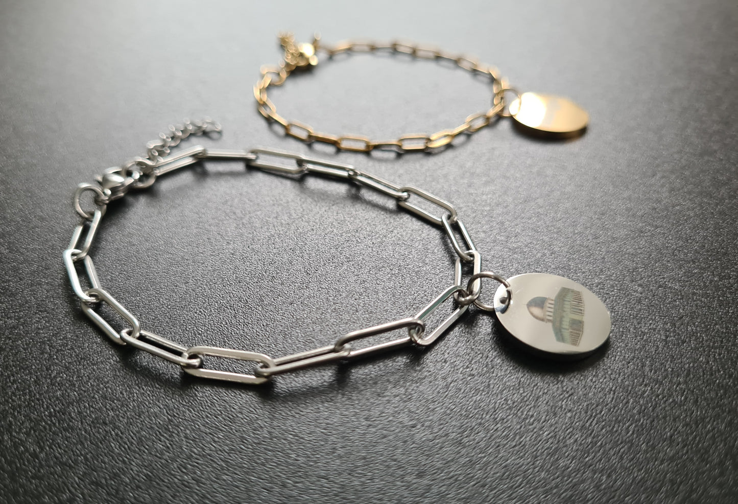 Bracelet maille de 2,7 et 4 mm et de longueur 16-18-20 cm