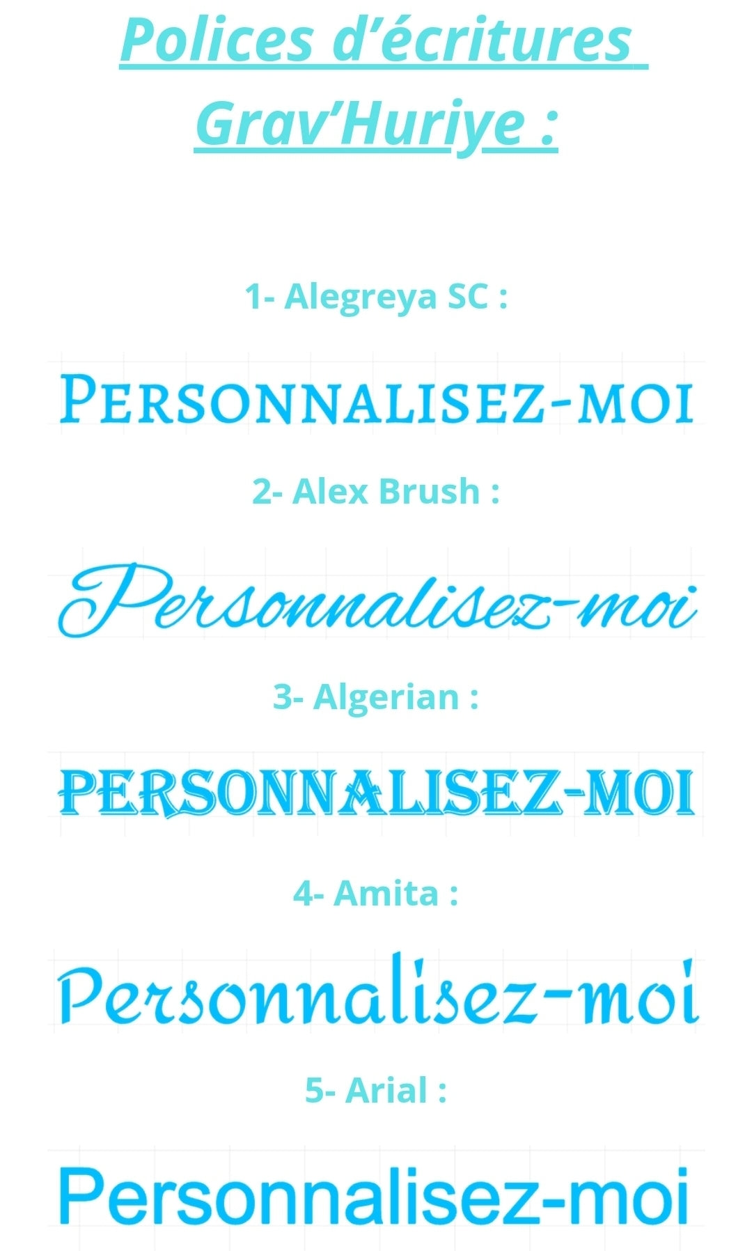 Police d'écriture